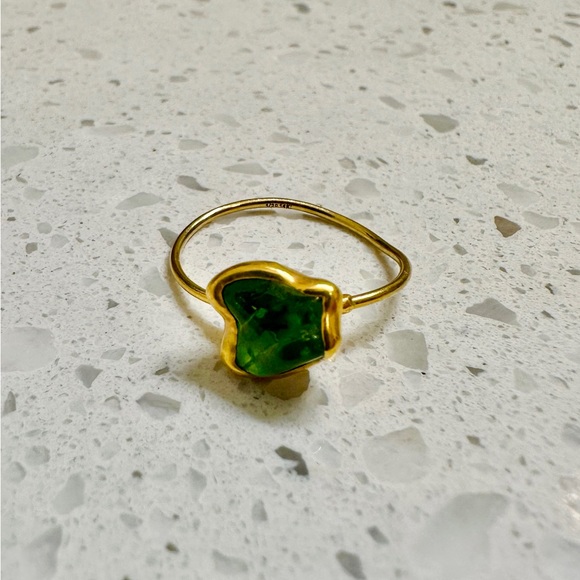 ringcrush Jewelry - Ringcrush Raw Peridot Ring size 9